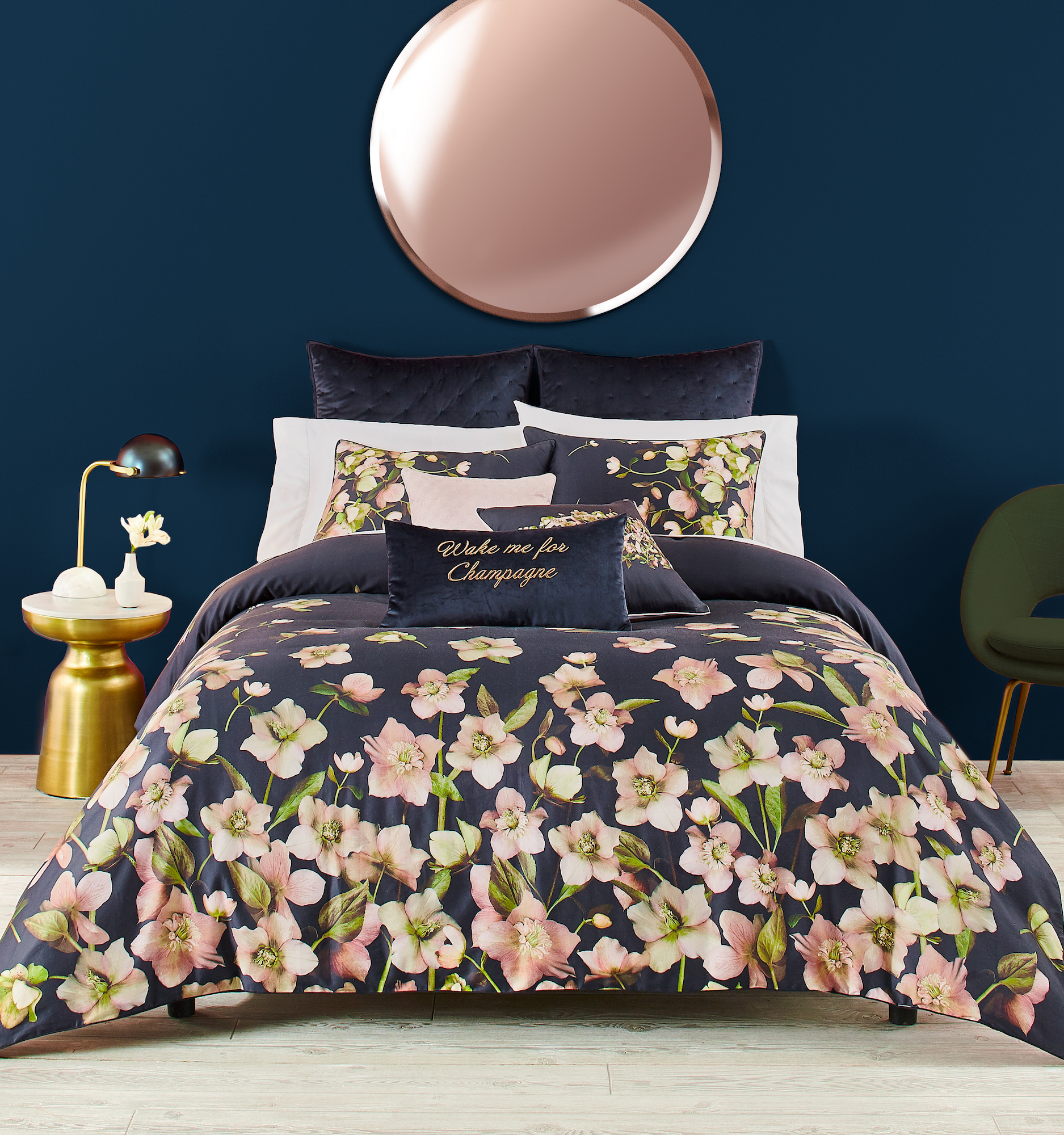 Double King or Super King Ted Baker Focus Bouquet Floral Print Duvet Cover